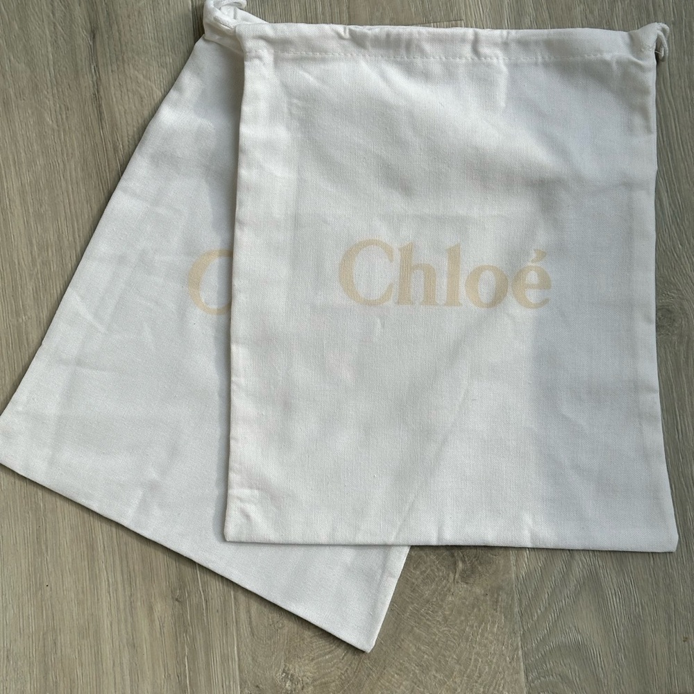 12" x 14” Chloe Dust Bag Cover Pouch Duster Protector White Peach Drawstring